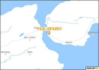 map of Feolin Ferry