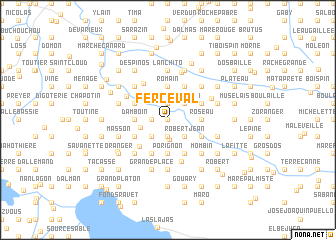 map of Ferceval