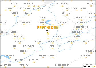 map of Ferchland