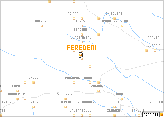 map of Feredeni