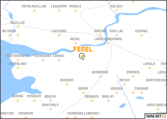 map of Férel