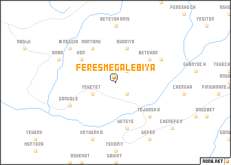 map of Feres Megalebīya