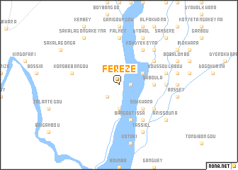 map of Férézé