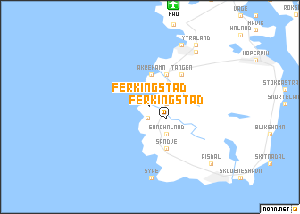 map of Ferkingstad