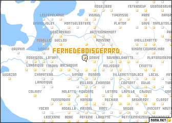 map of Ferme De Bois Gérard