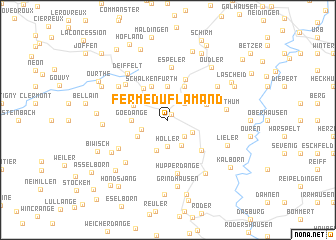 map of Ferme du Flamand