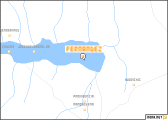 map of Fernández
