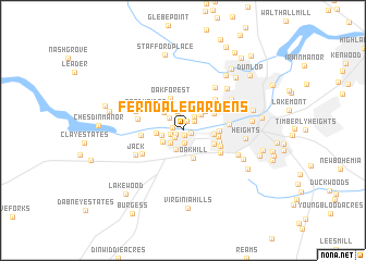 map of Ferndale Gardens