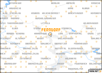 map of Ferndorf