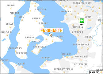 map of Fern Heath