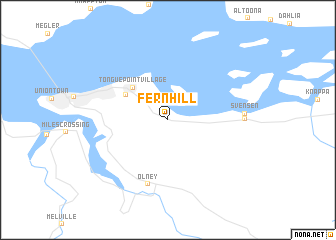 map of Fern Hill