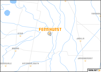 map of Fernihurst