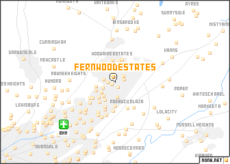 map of Fernwood Estates