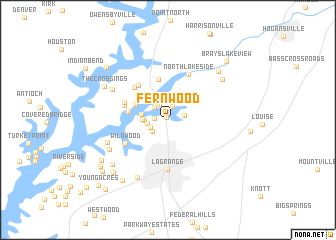 map of Fernwood
