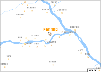 map of Ferrão