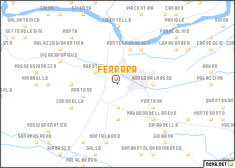 map of Ferrara