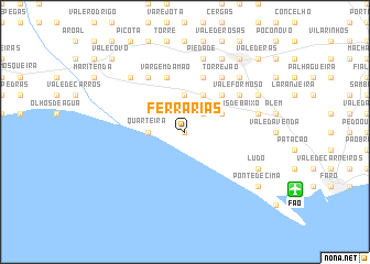 map of Ferrarias