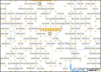 map of Ferrarias