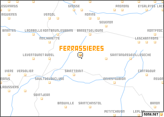 map of Ferrassières