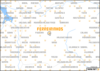 map of Ferreirinhos