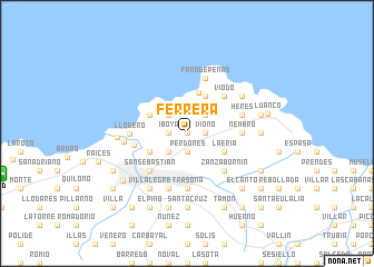 map of Ferrera