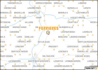 map of Ferrières