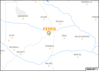 map of Ferris