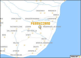 map of Ferruzzano