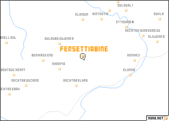 map of Fers et Tiabine