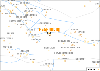 map of Feshangān