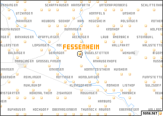 map of Fessenheim