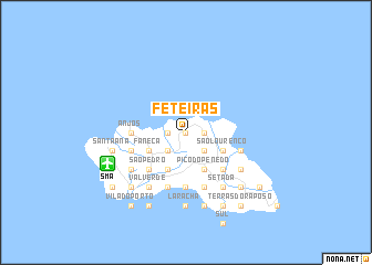 map of Feteiras