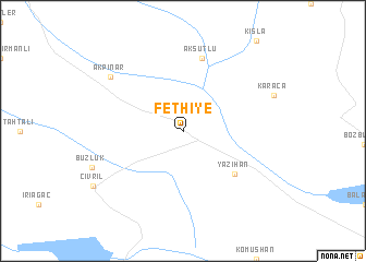 map of Fethiye