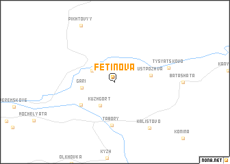 map of Fetinova