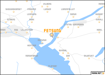 map of Fetsund