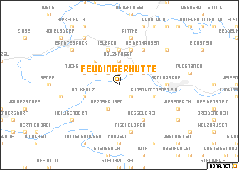 map of Feudingerhütte