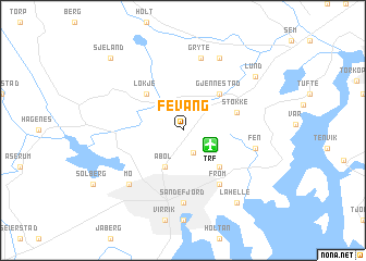 map of Fevang