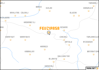 map of Fevzipaşa