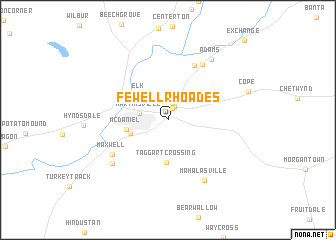 map of Fewell Rhoades