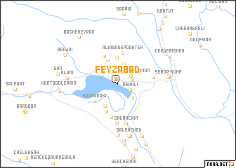 map of Feyẕābād