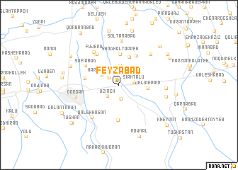 map of Feyẕābād