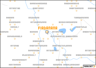 map of Fiadanana