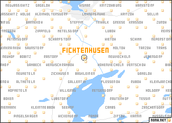 map of Fichtenhusen