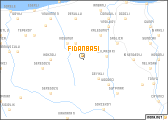 map of Fidanbaşı