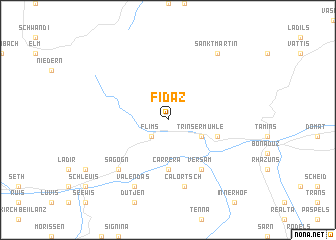 map of Fidaz