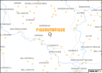 map of Fiddaun Bridge