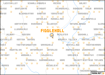 map of Fiddle Hall