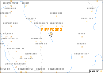 map of Fieferana