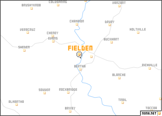 map of Fielden