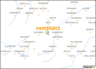 map of Fierropunco